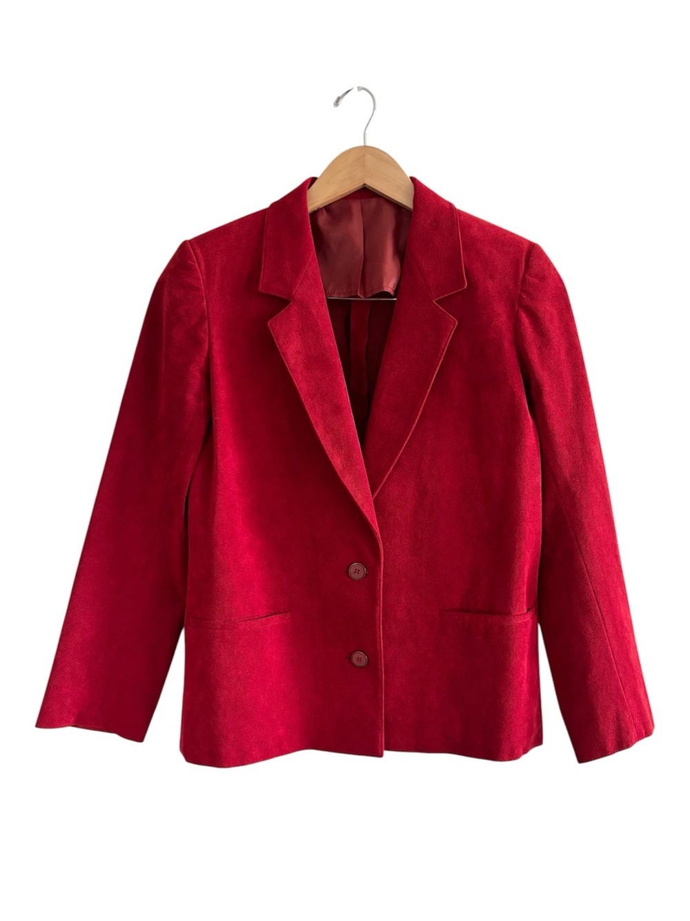 Vintage Eaton Union Made Ultrasuede Blazer Jacket Two-Button Notch Lapel